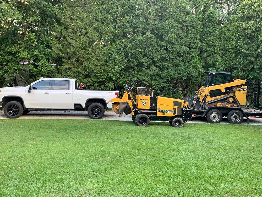 Stump Grinding Services in Southeast WI - Equipment
